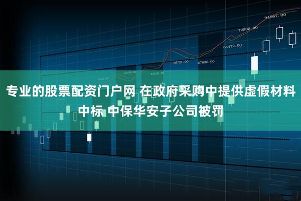 专业的股票配资门户网 在政府采购中提供虚假材料中标 中保华安子公司被罚